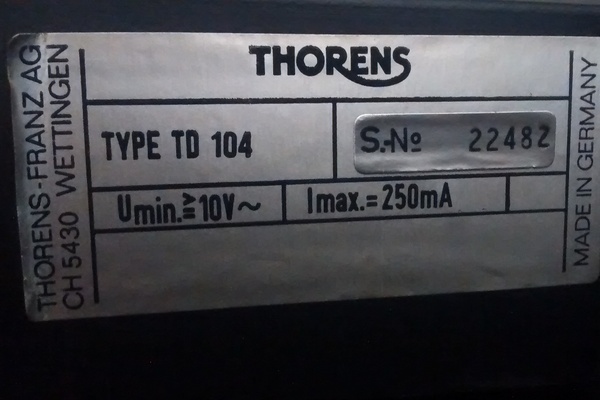 Alimentatore per Thorens TD 104